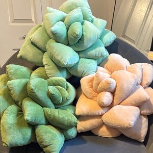 Succulent Throw Pillow Bundle